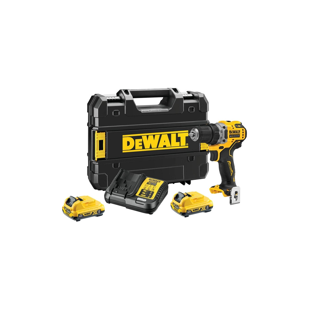 Produktbild för DeWALT DCD701D2-QW, Eldriven skruvdragare, Pistolhandtag, Sv...