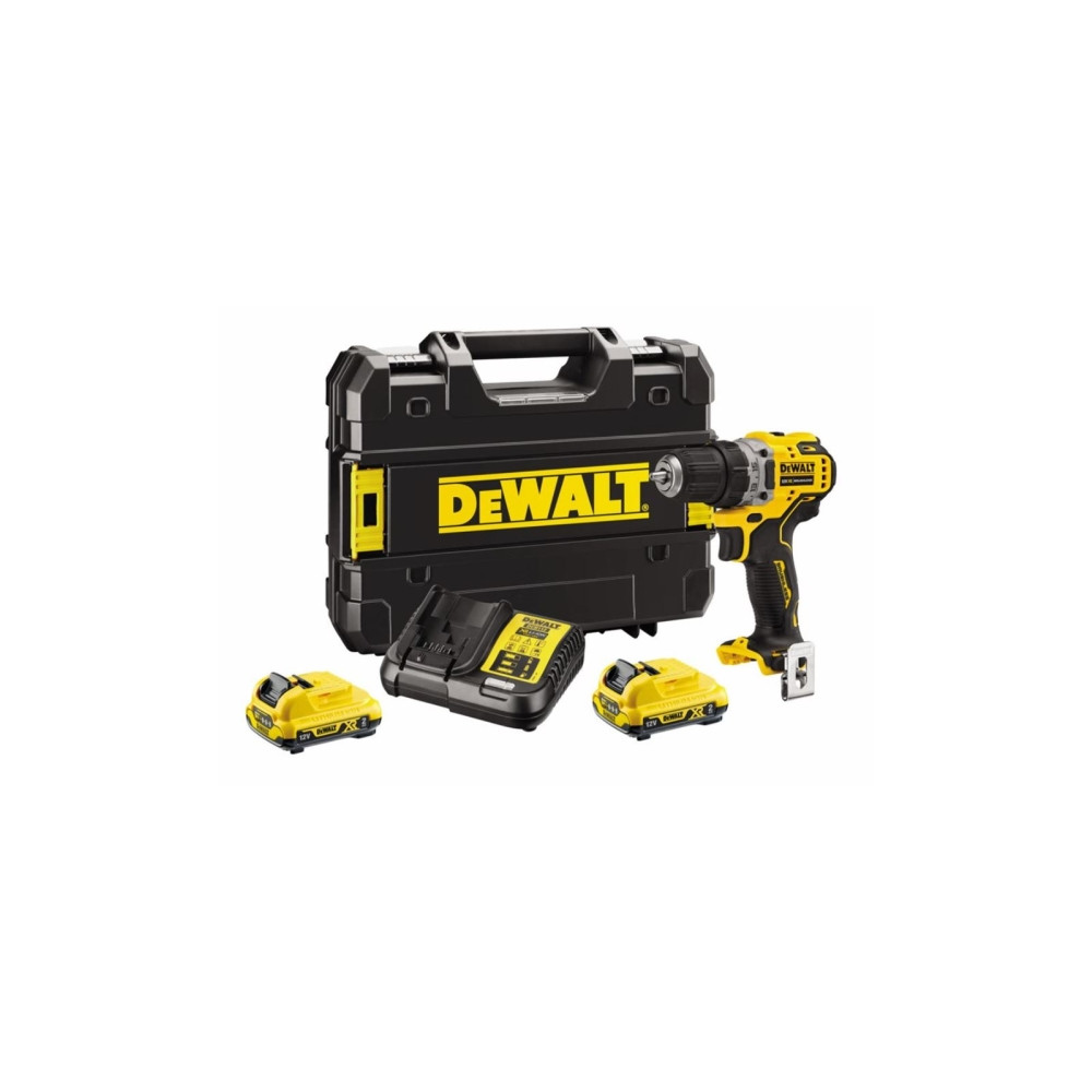 Produktbild för DeWALT DCD701D2-QW, Eldriven skruvdragare, Pistolhandtag, Sv...