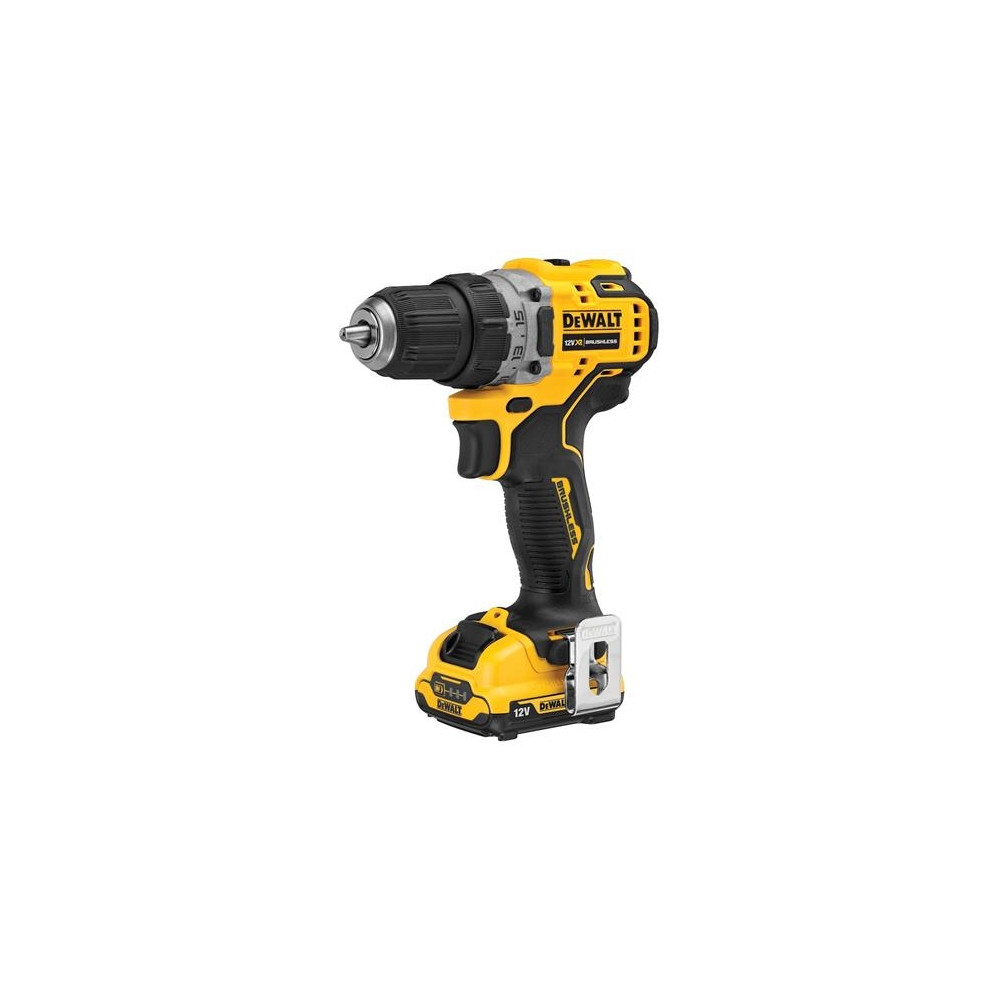 Produktbild för DeWALT DCD701D2-QW, Eldriven skruvdragare, Pistolhandtag, Sv...