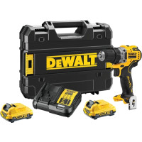 Produktbild för DeWALT DCD701D2-QW, Eldriven skruvdragare, Pistolhandtag, Sv...