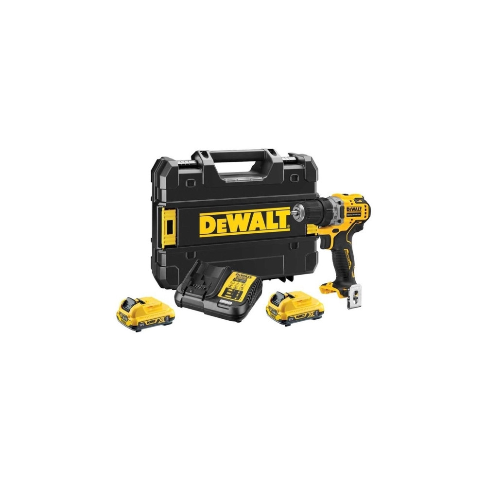 Produktbild för DeWALT DCD701D2-QW, Eldriven skruvdragare, Pistolhandtag, Sv...