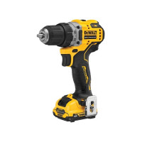 Produktbild för DeWALT DCD701D2-QW, Eldriven skruvdragare, Pistolhandtag, Sv...