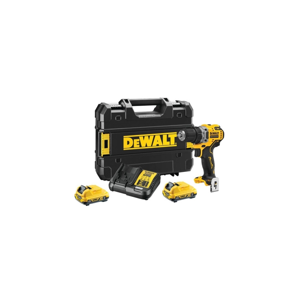 Produktbild för DeWALT DCD701D2-QW, Eldriven skruvdragare, Pistolhandtag, Sv...