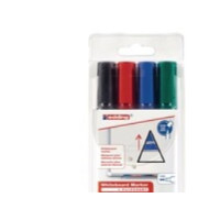 Produktbild för Whiteboardpenna, Edding 363, sned spets, blandade färger, 4-...