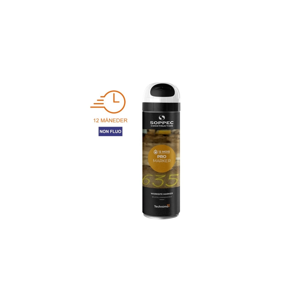 Produktbild för SOPPEC märkesspray PROMARKER® 500 ml VIT