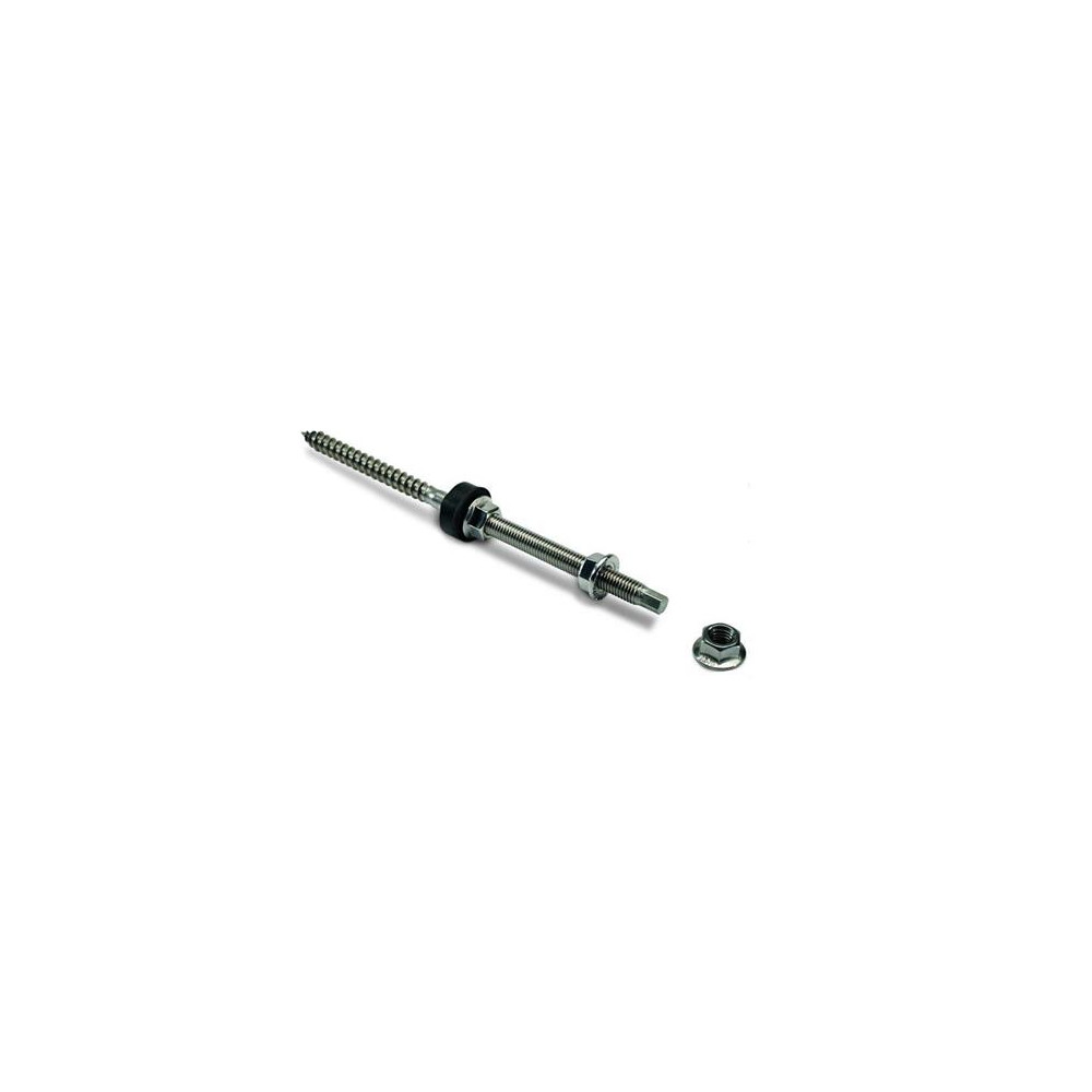 Produktbild för Novotegra stockskruv för trä M12*200 mm sexkant SW7 med EPDM...