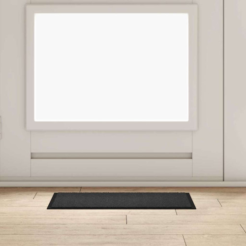vidaXL Dörrmatta Antracit 60 x 40 x 1.2 cm Teddytyg