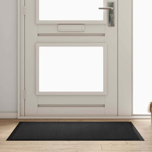 vidaXL Dörrmatta Antracit 60 x 40 x 1.2 cm Teddytyg