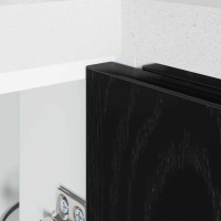 Produktbild för Kök Hörn Bas Skåp Svart ek 86 x 46 x 81,5 cm Konstruerat trä
