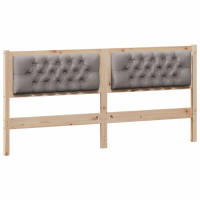 Produktbild för Huvudgavel Övrigt Brun och taupe 180 cm Massiv furu
