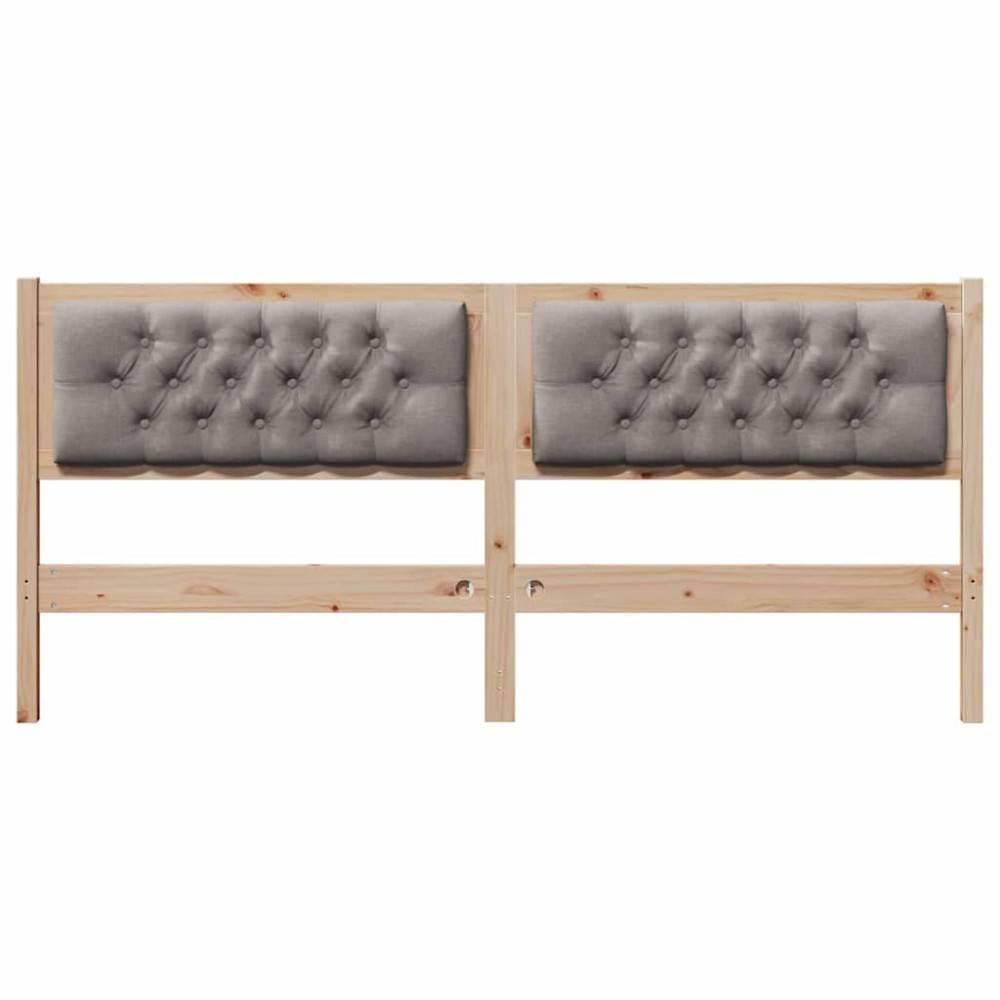 Produktbild för Huvudgavel Övrigt Brun och taupe 180 cm Massiv furu