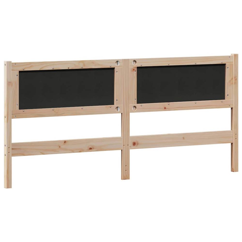 Produktbild för Huvudgavel Övrigt Brun och taupe 180 cm Massiv furu