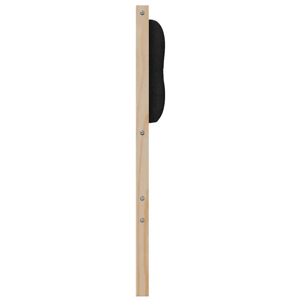 Produktbild för Huvudgavel Övrigt Brun och svart 160 cm Massiv furu