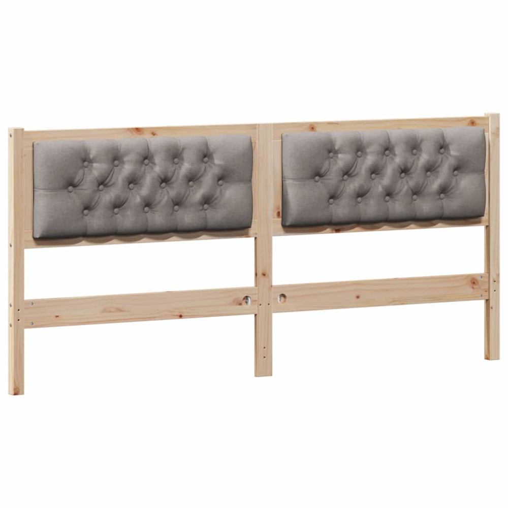 Produktbild för Huvudgavel Övrigt Brun och taupe 160 cm Massiv furu