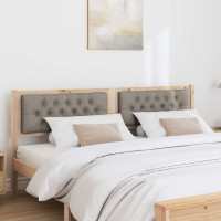 Produktbild för Huvudgavel Övrigt Brun och taupe 160 cm Massiv furu
