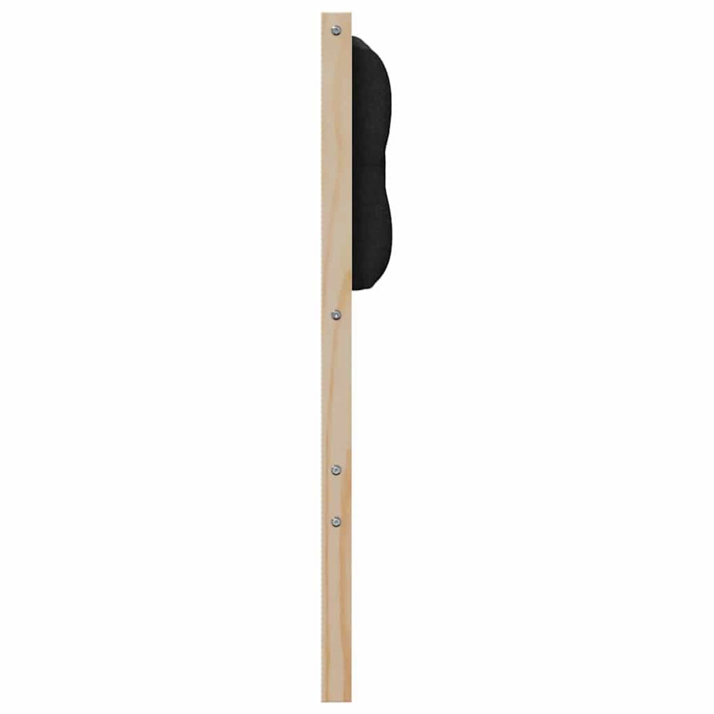 Produktbild för Huvudgavel Övrigt Brun och svart 150 cm Massiv furu
