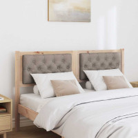 Produktbild för Huvudgavel Övrigt Brun och taupe 150 cm Massiv furu