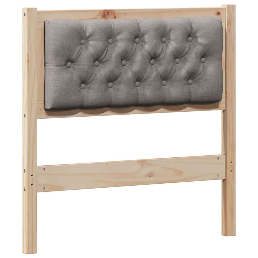 Produktbild för Huvudgavel Övrigt Brun och taupe 80 cm Massiv furu