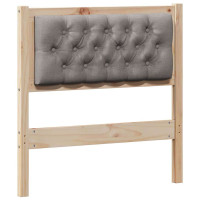 Produktbild för Huvudgavel Övrigt Brun och taupe 80 cm Massiv furu