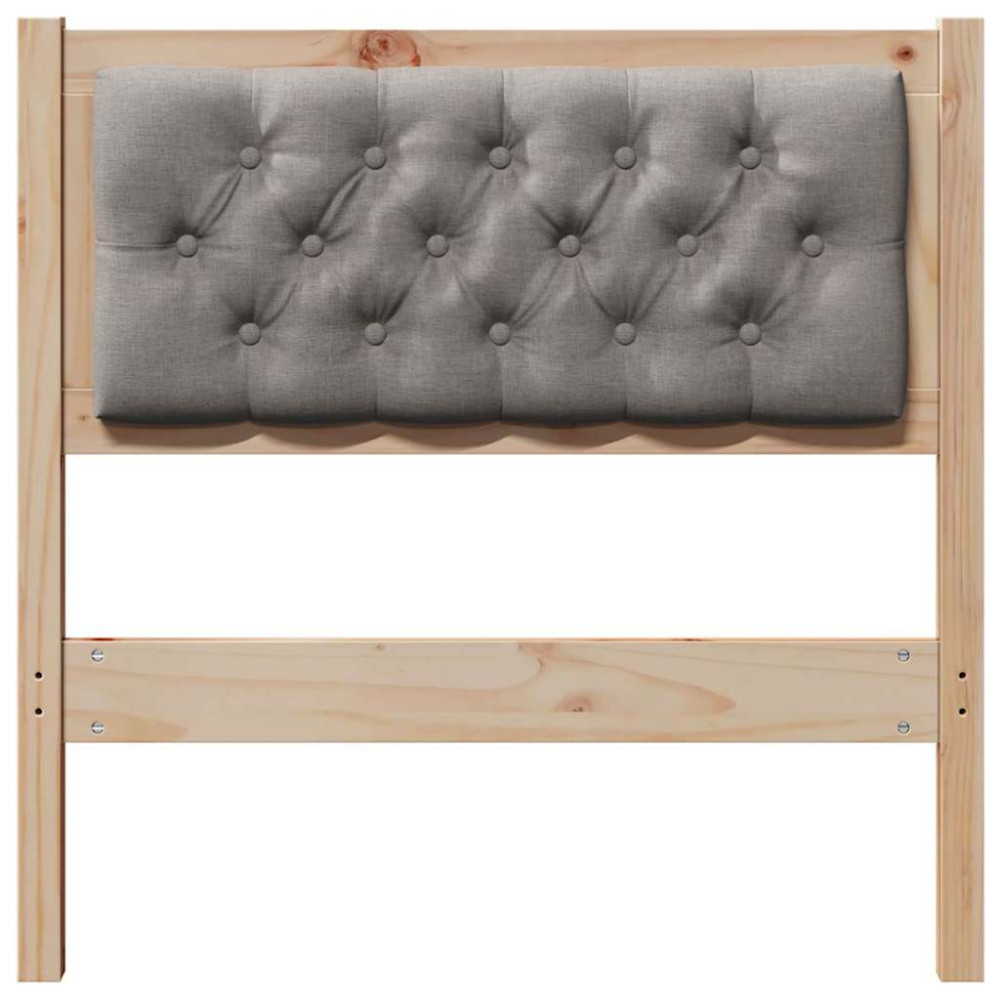 Produktbild för Huvudgavel Övrigt Brun och taupe 80 cm Massiv furu