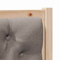 Produktbild för Huvudgavel Övrigt Brun och taupe 80 cm Massiv furu