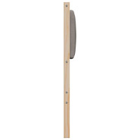 Produktbild för Klädd sänggavel med huvudgavel Brun 140 cm Massiv furu