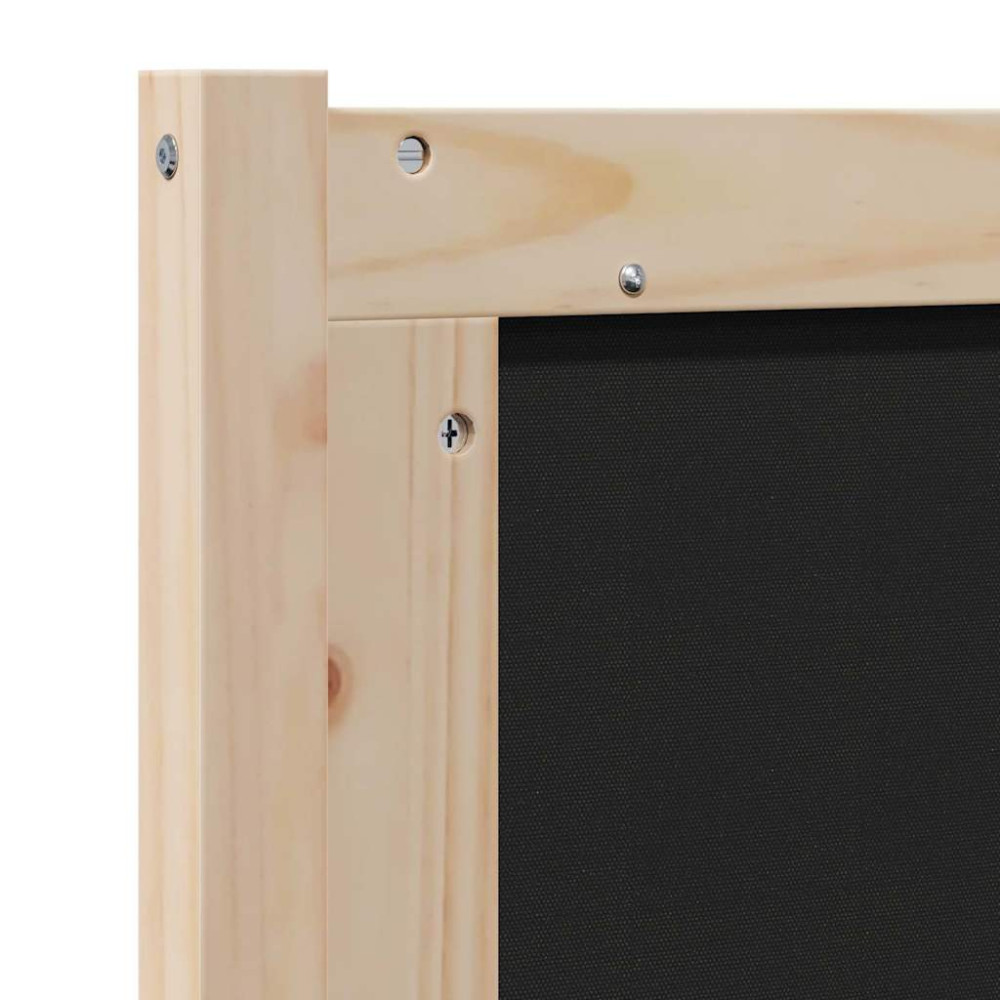Produktbild för Klädd sänggavel med huvudgavel Brun 140 cm Massiv furu