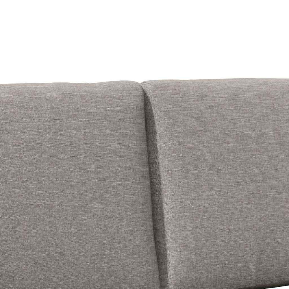 Produktbild för Klädd sänggavel Taupe 200 cm Massiv furu