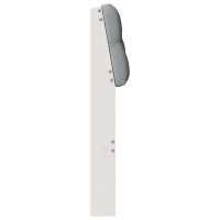 Produktbild för Klädd sänggavel Ljusgrå 80 cm Massiv furu