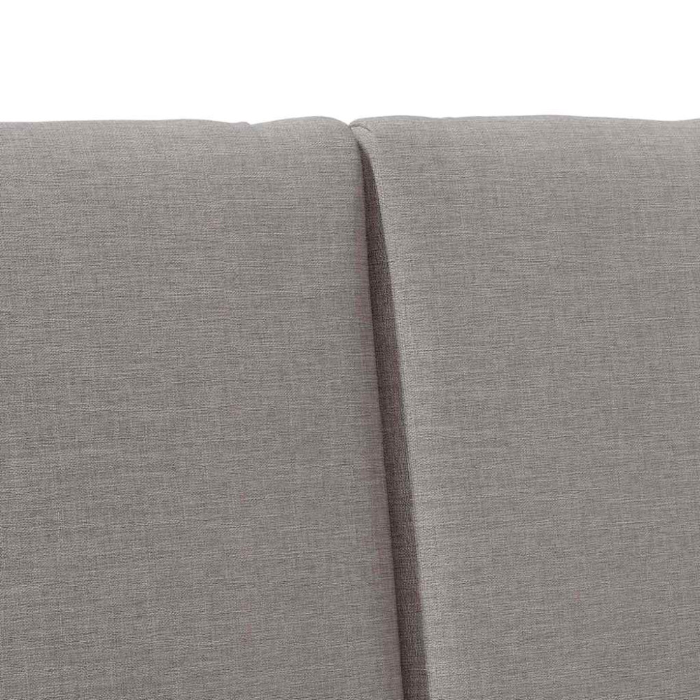 Produktbild för Klädd sänggavel Taupe 200 cm Massiv furu