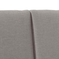 Produktbild för Klädd sänggavel Taupe 200 cm Massiv furu