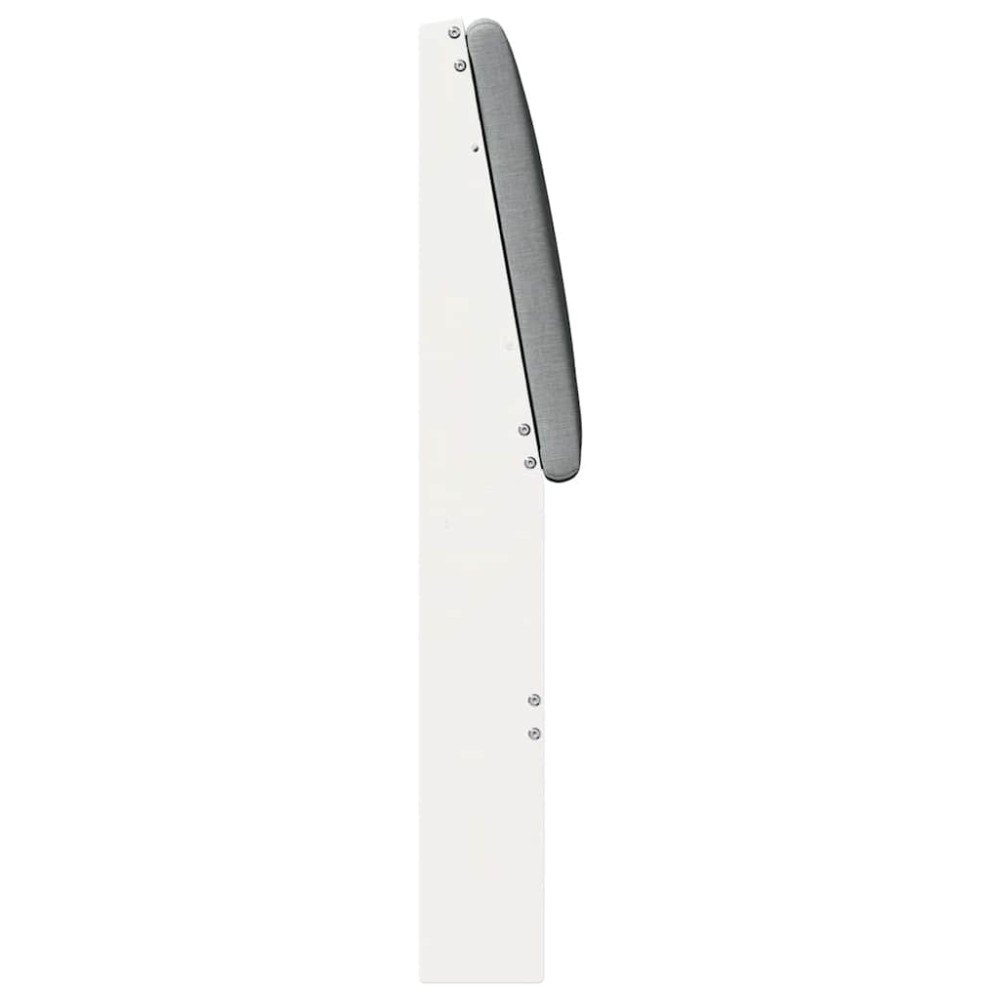 Produktbild för Klädd sänggavel Ljusgrå 150 cm Massiv furu