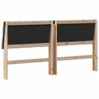 Produktbild för Klädd sänggavel Taupe 180 cm Massiv furu