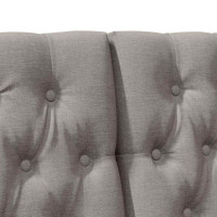 Produktbild för Klädd sänggavel Taupe 180 cm Massiv furu