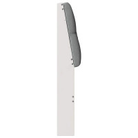 Produktbild för Klädd sänggavel Ljusgrå 150 cm Massiv furu