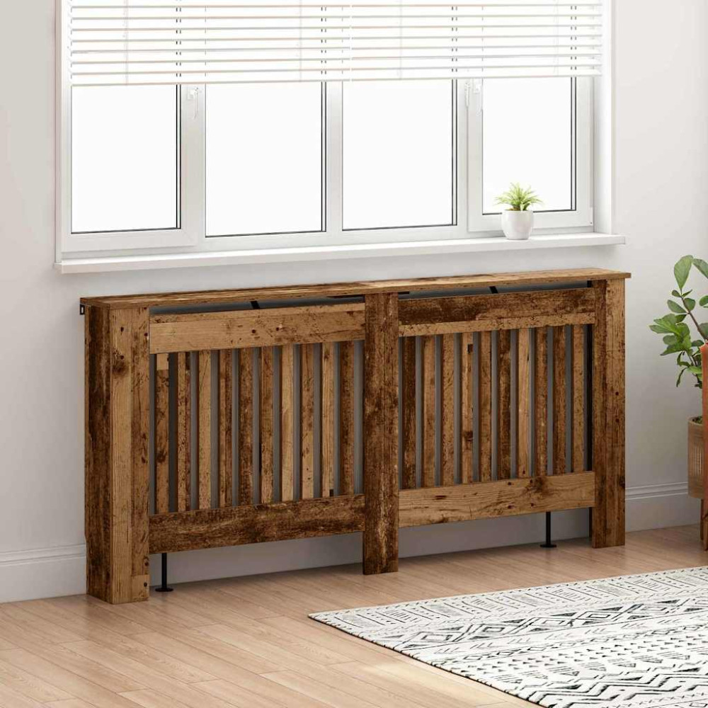 Produktbild för Radiatorlock Gammalt trä 172 x 19 x 81,5 cm Konstruerat trä