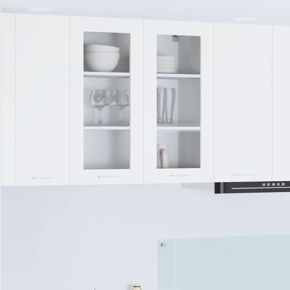 Produktbild för Hängande skåp med lagring Vit 80 x 31 x 80 cm Konstruerat trä