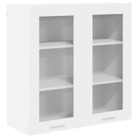 Produktbild för Hängande skåp med lagring Vit 80 x 31 x 80 cm Konstruerat trä