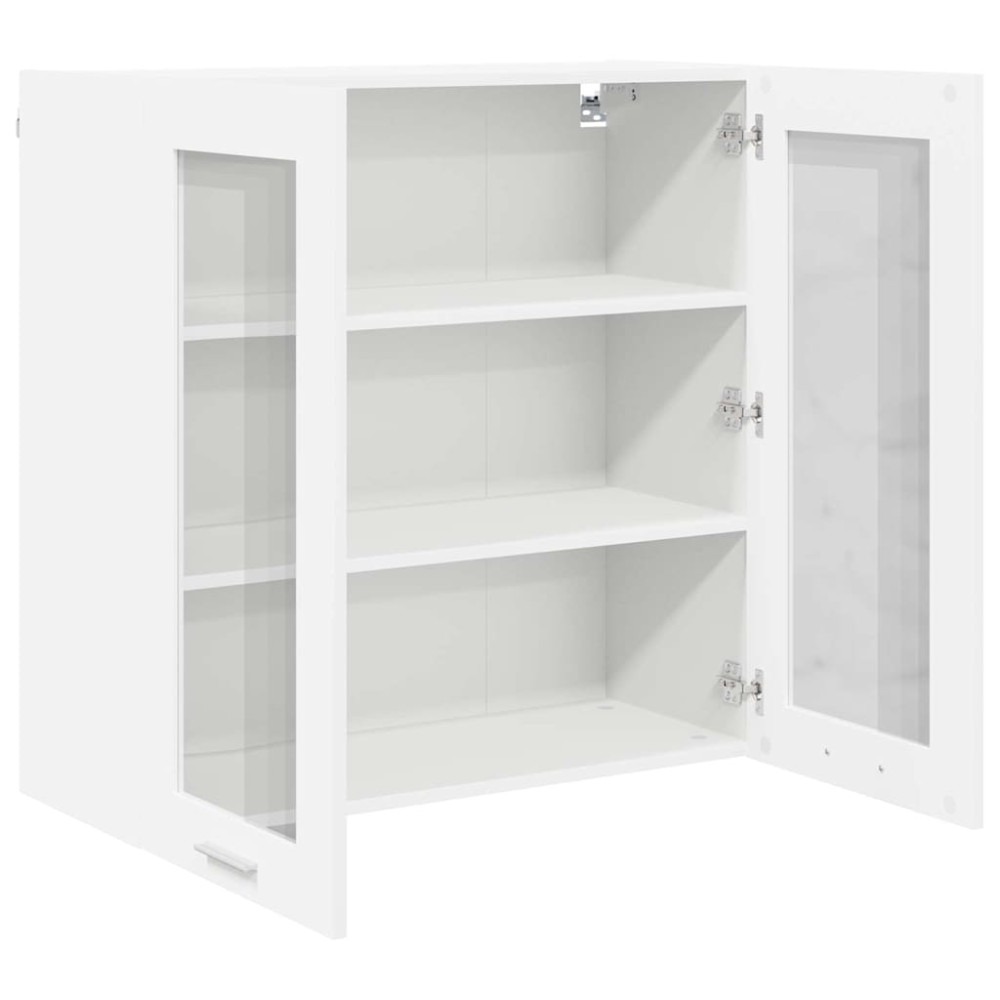 Produktbild för Hängande skåp med lagring Vit 80 x 31 x 80 cm Konstruerat trä
