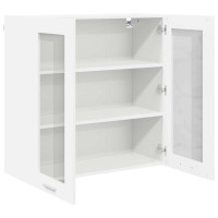 Produktbild för Hängande skåp med lagring Vit 80 x 31 x 80 cm Konstruerat trä