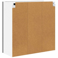 Produktbild för Hängande skåp med dörr Svart Ek 80 x 31 x 80 cm Konstruerat trä