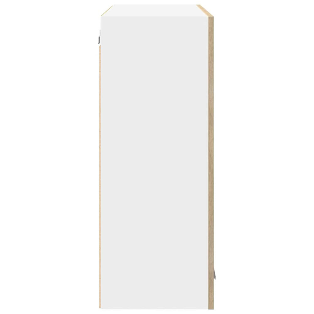 Produktbild för Hängande skåp Sonoma-ek 80 x 31 x 80 cm Konstruerat trä