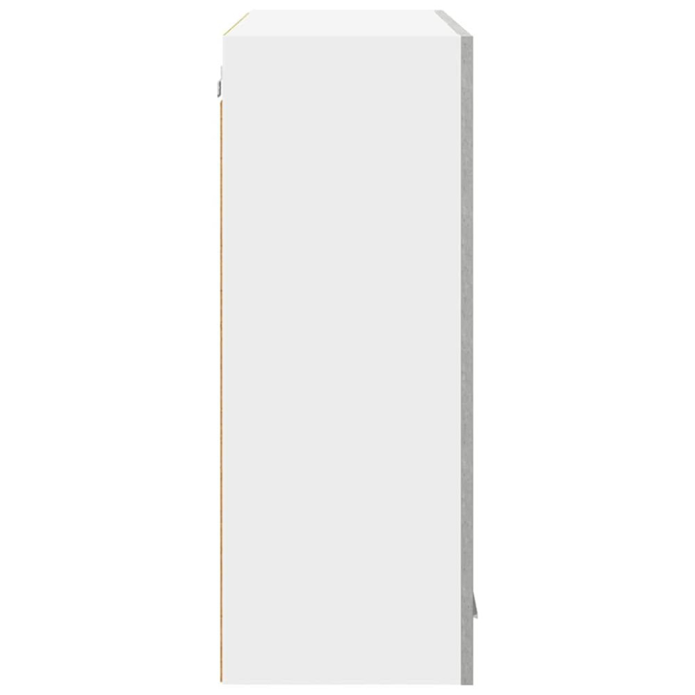 Produktbild för Hängande skåp Betonggrå 80 x 31 x 80 cm Konstruerat trä