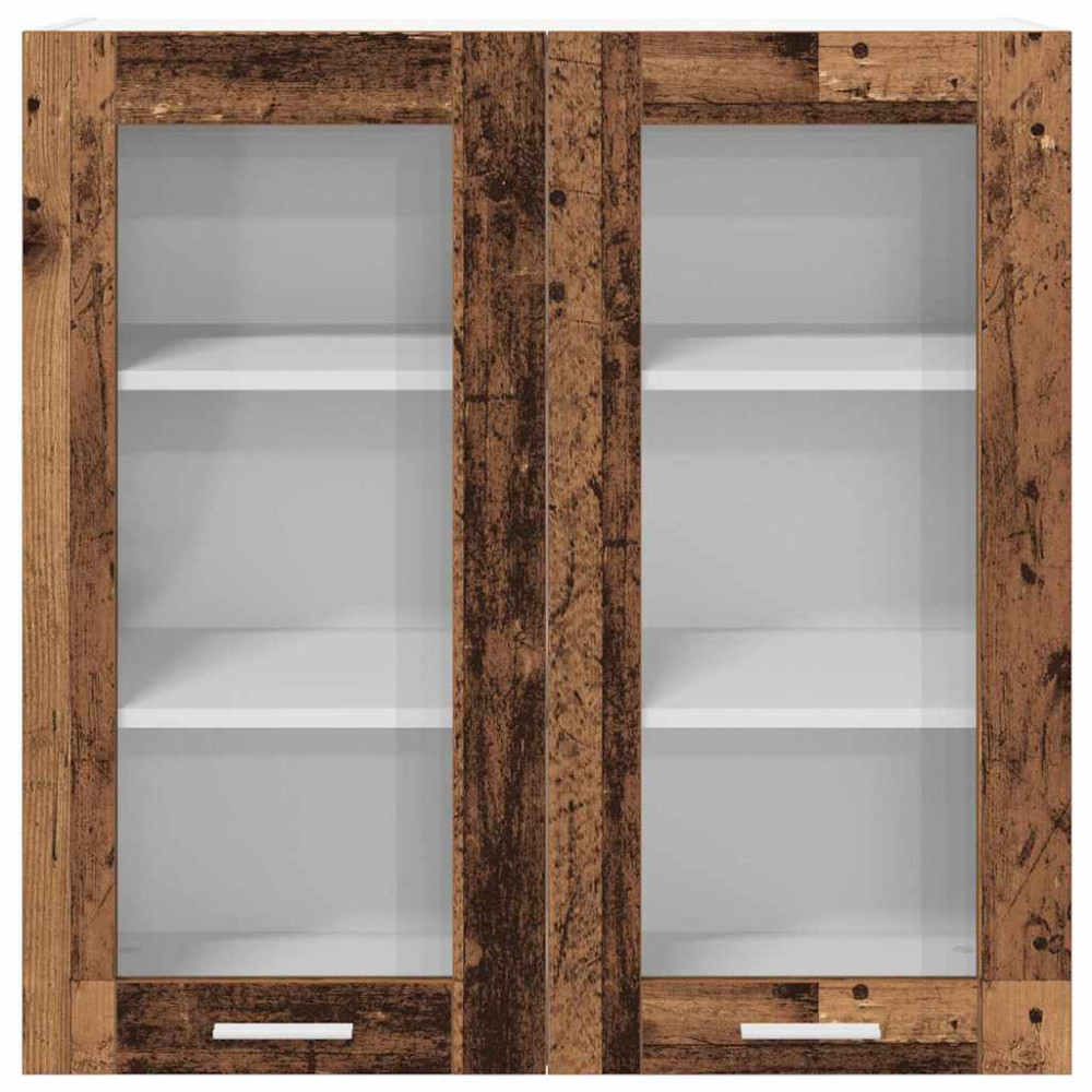 Produktbild för Hängande skåp Gammalt trä 80 x 31 x 80 cm Konstruerat trä