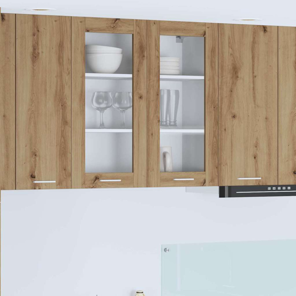 Produktbild för Hängande skåp Artisan Ek 80 x 31 x 80 cm Konstruerat trä