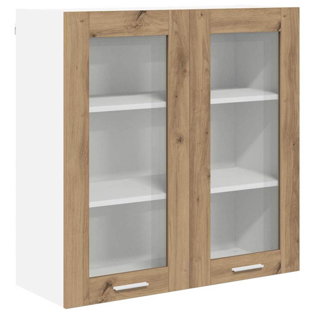 Produktbild för Hängande skåp Artisan Ek 80 x 31 x 80 cm Konstruerat trä