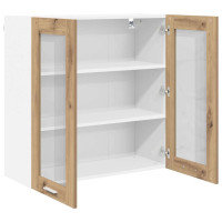 Produktbild för Hängande skåp Artisan Ek 80 x 31 x 80 cm Konstruerat trä