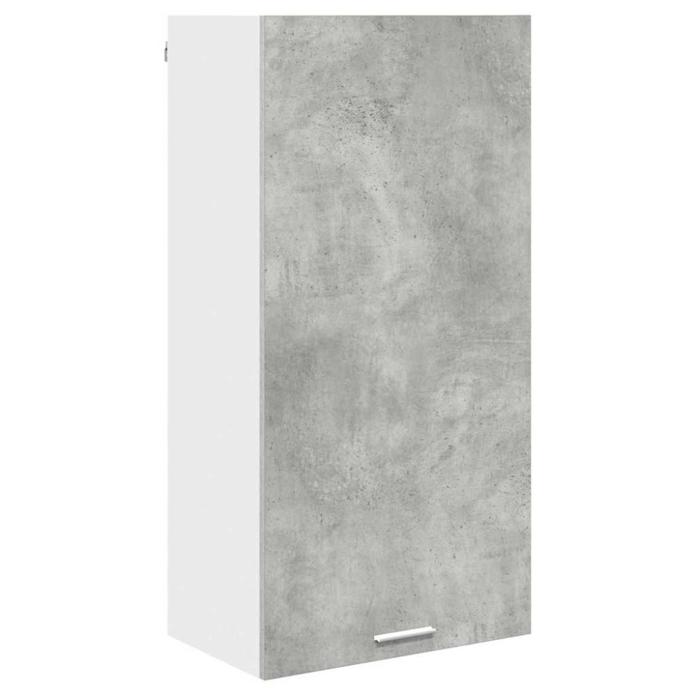 Produktbild för Hängande skåp med lagring Betonggrå och vit 50 x 31 x 100 cm
