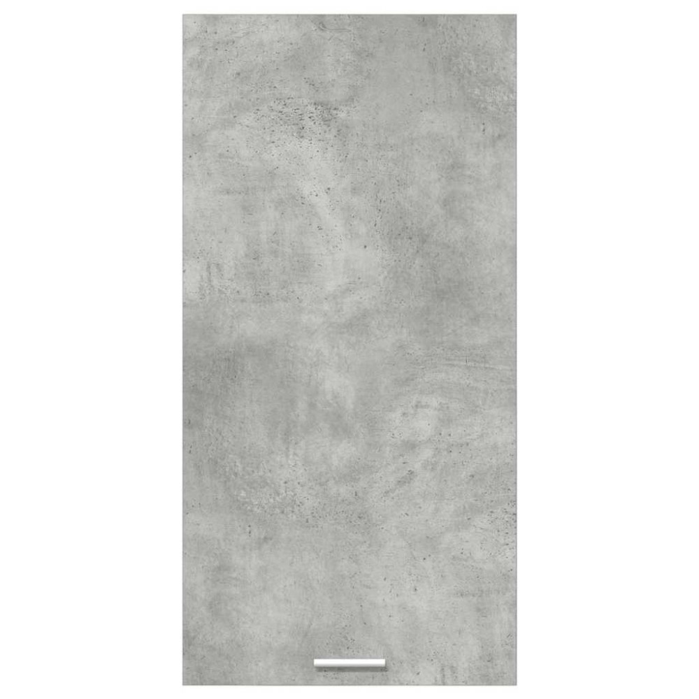 Produktbild för Hängande skåp med lagring Betonggrå och vit 50 x 31 x 100 cm