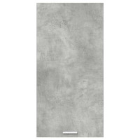 Produktbild för Hängande skåp med lagring Betonggrå och vit 50 x 31 x 100 cm